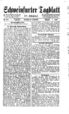 Schweinfurter Tagblatt Dienstag 16. Dezember 1873