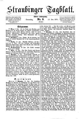 Straubinger Tagblatt Donnerstag 12. Januar 1871