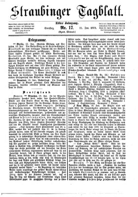 Straubinger Tagblatt Samstag 21. Januar 1871