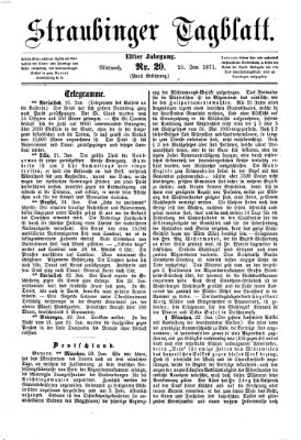 Straubinger Tagblatt Mittwoch 25. Januar 1871