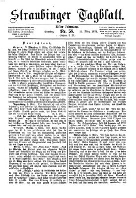 Straubinger Tagblatt Samstag 11. März 1871