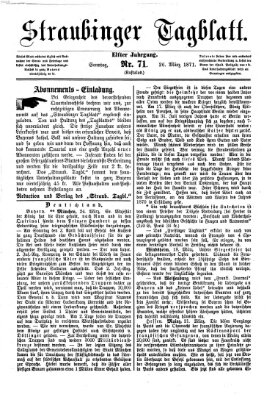 Straubinger Tagblatt Sonntag 26. März 1871