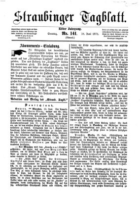 Straubinger Tagblatt Sonntag 18. Juni 1871