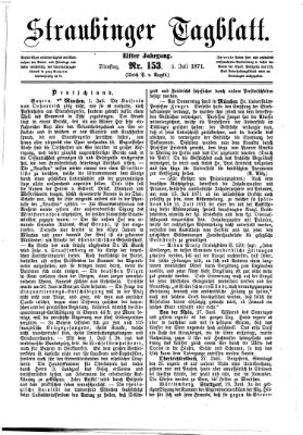 Straubinger Tagblatt Montag 3. Juli 1871