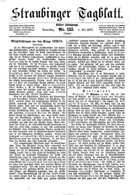 Straubinger Tagblatt Donnerstag 6. Juli 1871