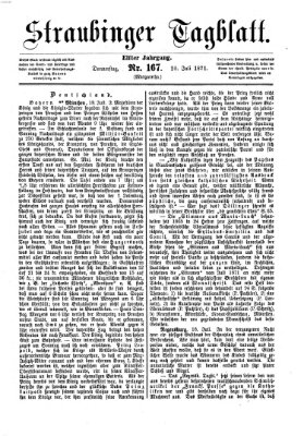 Straubinger Tagblatt Donnerstag 20. Juli 1871