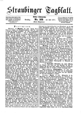 Straubinger Tagblatt Samstag 22. Juli 1871