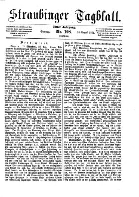 Straubinger Tagblatt Samstag 26. August 1871