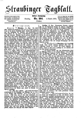 Straubinger Tagblatt Samstag 2. September 1871