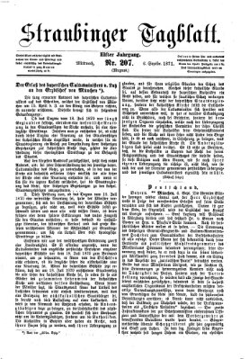 Straubinger Tagblatt Mittwoch 6. September 1871