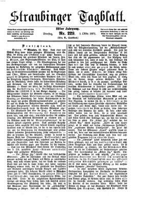 Straubinger Tagblatt Dienstag 3. Oktober 1871