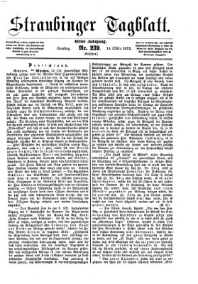 Straubinger Tagblatt Samstag 14. Oktober 1871