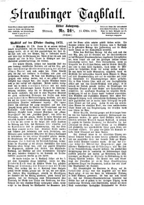 Straubinger Tagblatt Mittwoch 25. Oktober 1871