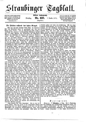 Straubinger Tagblatt Dienstag 7. November 1871