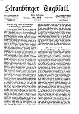 Straubinger Tagblatt Donnerstag 7. Dezember 1871