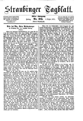 Straubinger Tagblatt Freitag 8. Dezember 1871