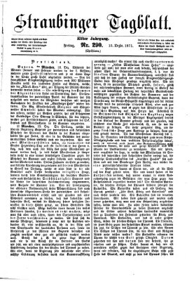 Straubinger Tagblatt Freitag 15. Dezember 1871