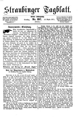 Straubinger Tagblatt Samstag 23. Dezember 1871