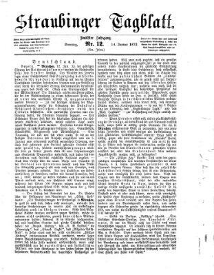 Straubinger Tagblatt Sonntag 14. Januar 1872