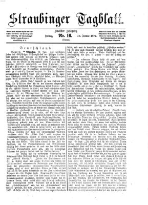 Straubinger Tagblatt Freitag 19. Januar 1872