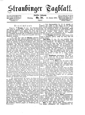 Straubinger Tagblatt Sonntag 21. Januar 1872