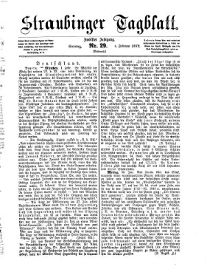 Straubinger Tagblatt Sonntag 4. Februar 1872