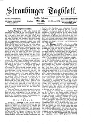 Straubinger Tagblatt Samstag 10. Februar 1872