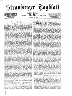 Straubinger Tagblatt Mittwoch 6. März 1872