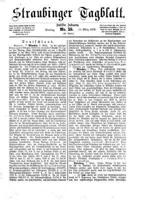 Straubinger Tagblatt Sonntag 10. März 1872