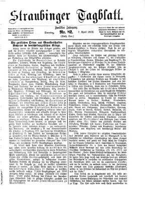 Straubinger Tagblatt Sonntag 7. April 1872