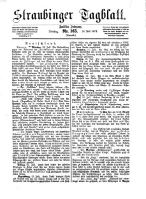 Straubinger Tagblatt Dienstag 16. Juli 1872