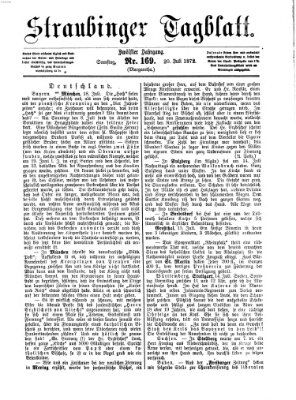 Straubinger Tagblatt Samstag 20. Juli 1872