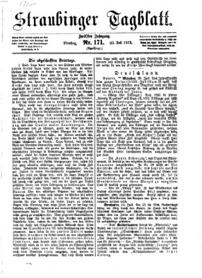 Straubinger Tagblatt Dienstag 23. Juli 1872