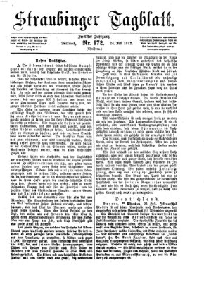 Straubinger Tagblatt Mittwoch 24. Juli 1872