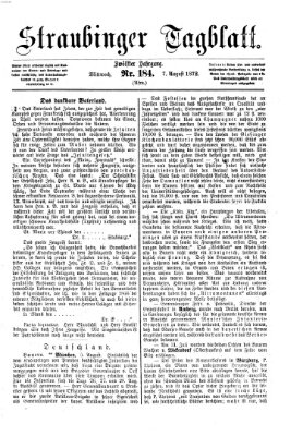 Straubinger Tagblatt Mittwoch 7. August 1872