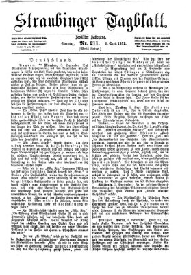 Straubinger Tagblatt Sonntag 8. September 1872