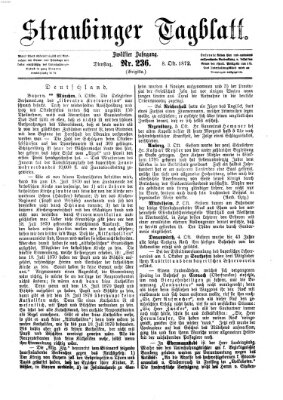 Straubinger Tagblatt Dienstag 8. Oktober 1872