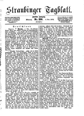 Straubinger Tagblatt Mittwoch 6. November 1872