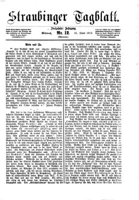 Straubinger Tagblatt Mittwoch 15. Januar 1873