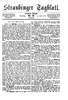 Straubinger Tagblatt Donnerstag 16. Januar 1873