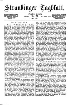 Straubinger Tagblatt Dienstag 28. Januar 1873