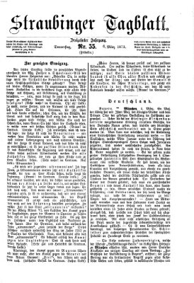 Straubinger Tagblatt Donnerstag 6. März 1873