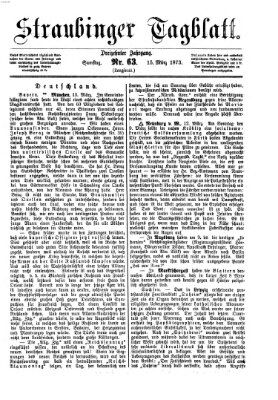 Straubinger Tagblatt Samstag 15. März 1873