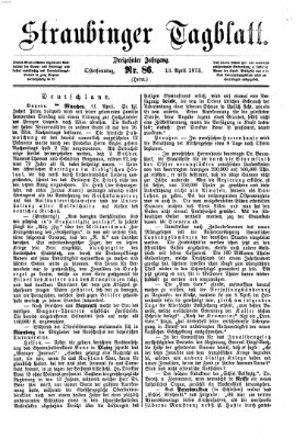 Straubinger Tagblatt Sonntag 13. April 1873