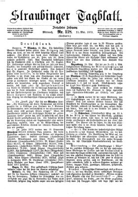 Straubinger Tagblatt Mittwoch 21. Mai 1873