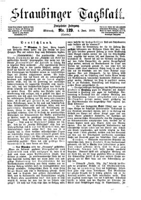 Straubinger Tagblatt Mittwoch 4. Juni 1873