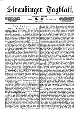 Straubinger Tagblatt Freitag 20. Juni 1873