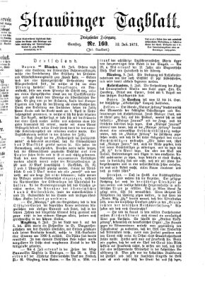 Straubinger Tagblatt Samstag 12. Juli 1873