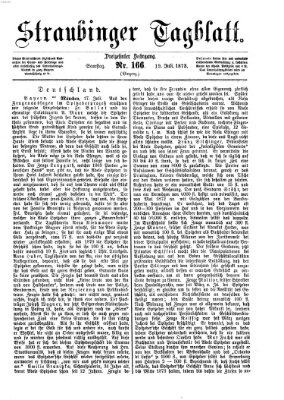 Straubinger Tagblatt Samstag 19. Juli 1873