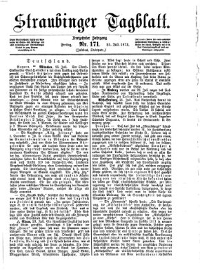 Straubinger Tagblatt Freitag 25. Juli 1873